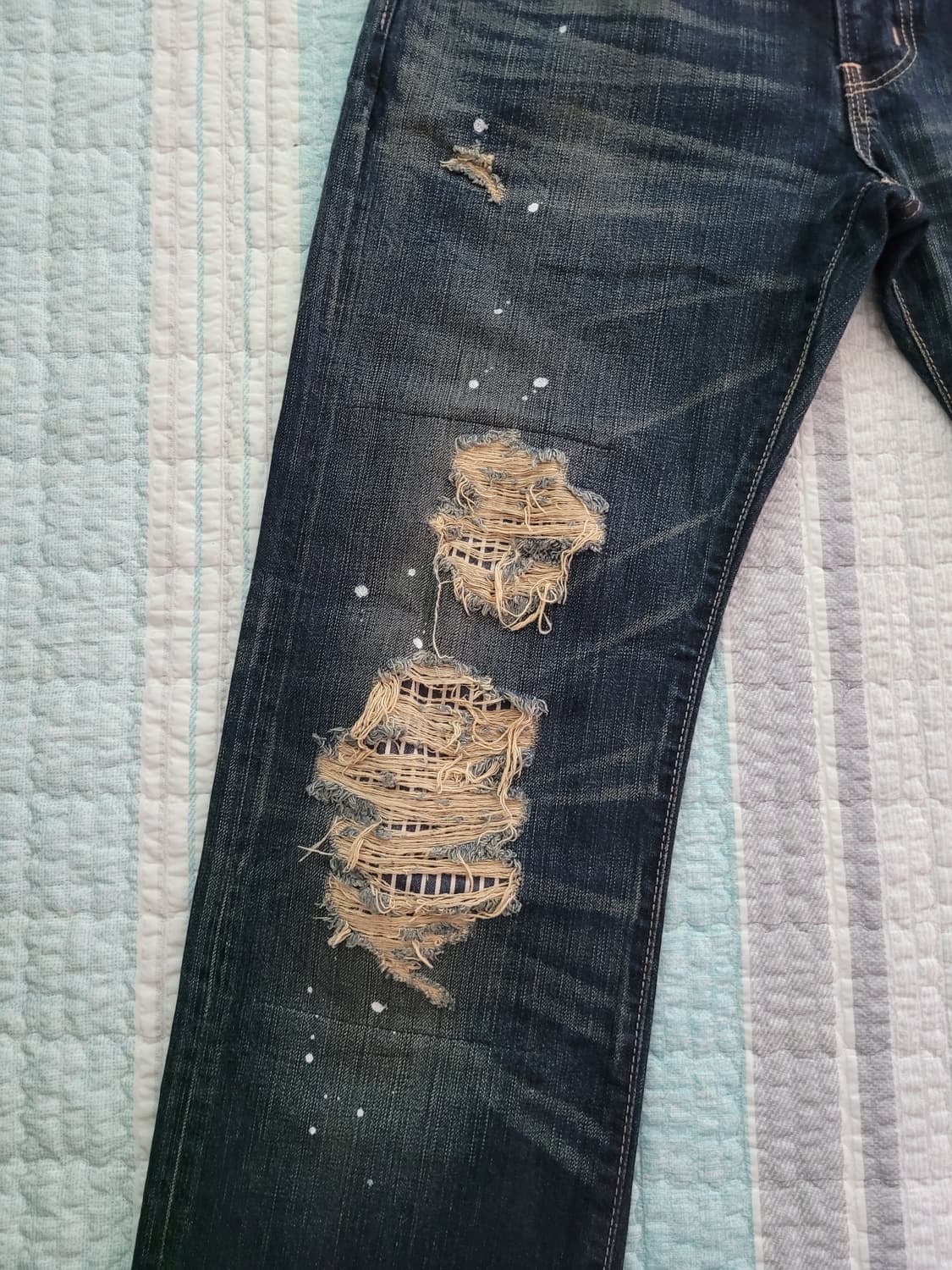 에드윈 재팬 503 Edwin 503 디스리페어 페인팅디테일진 32사이즈 상품이미지2