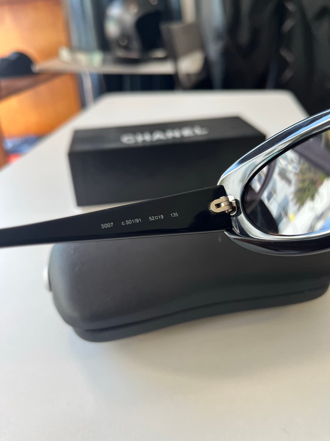 샤넬 빈티지 90‘s chanel mod.5007 블랙 선글라스 상품이미지7