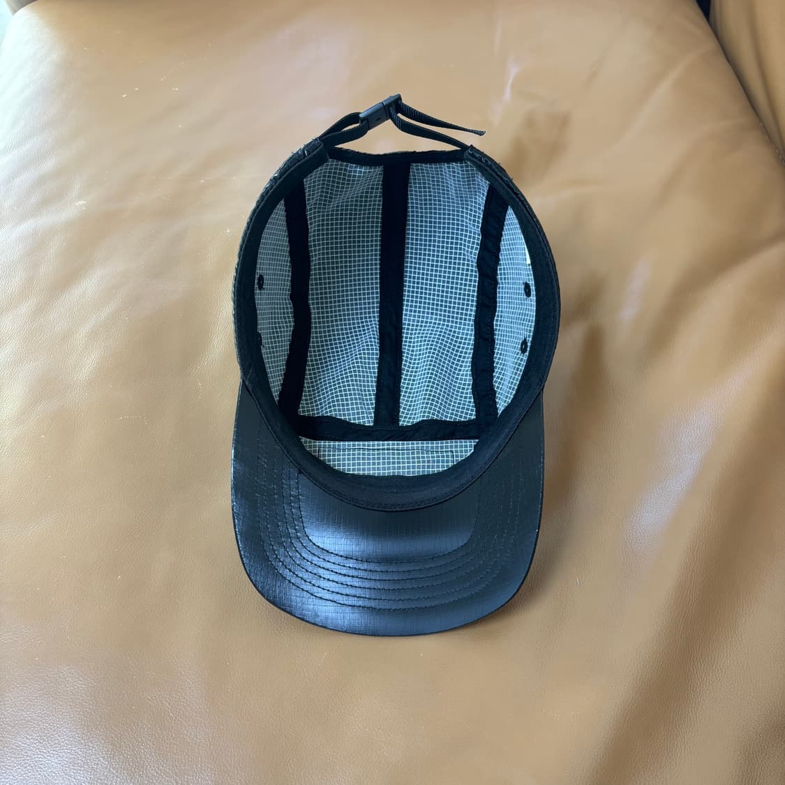 슈프림 캠프캡 모자 박스로고 23FW 글로스 립스탑 블랙 상품이미지7