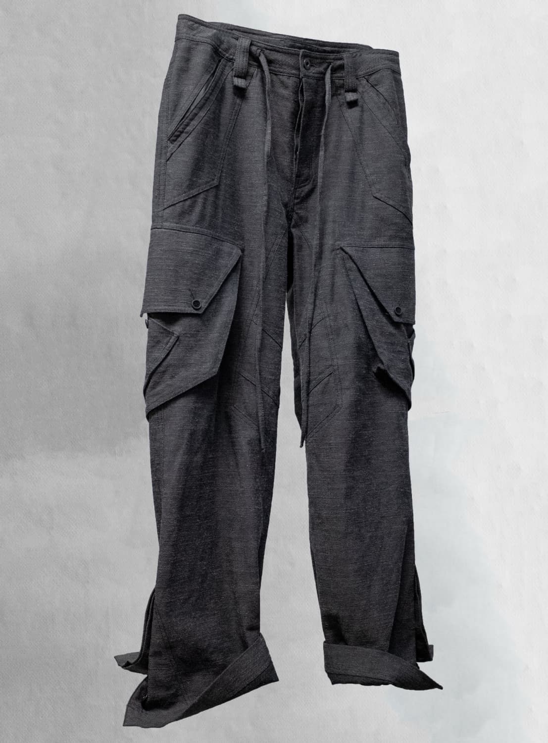 Blackmerle cargo pants slub grey M 상품이미지4