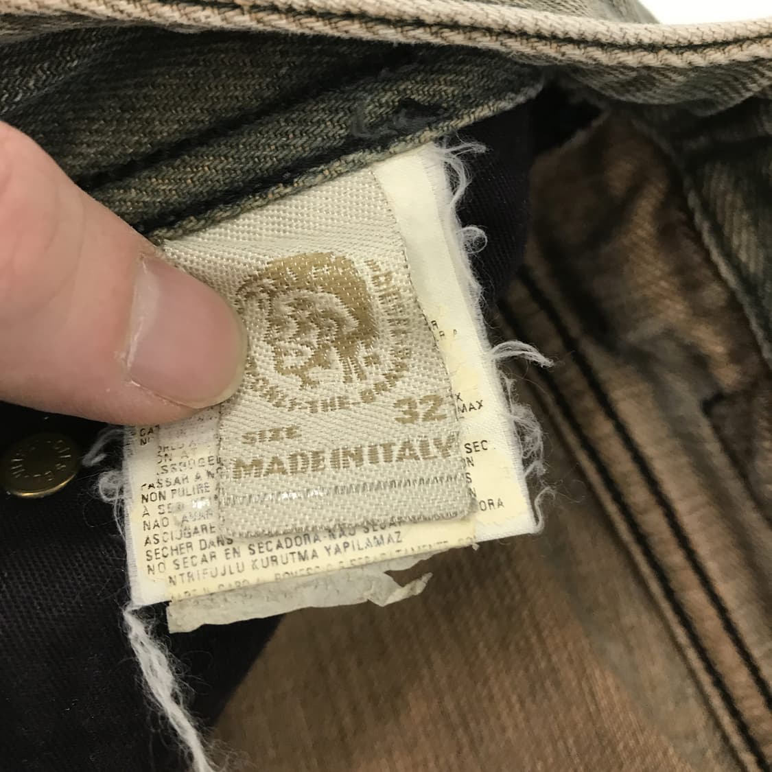 디젤 DIESEL 바이커 데님 청바지 [32x32] 상품이미지6