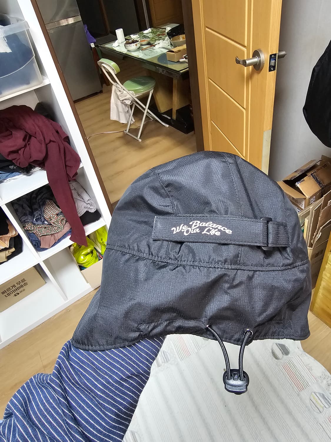 남녀공용 안에 기모 거의 새거 방한 귀달이 모자 상품이미지5