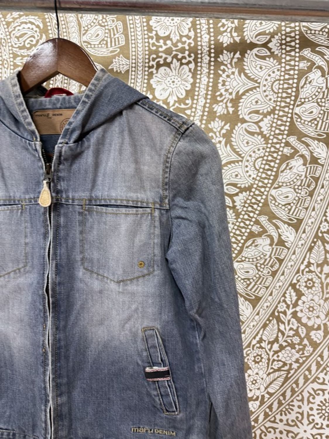 MARU DENIM 빈티지 워싱 후드 데님자켓 상품이미지4