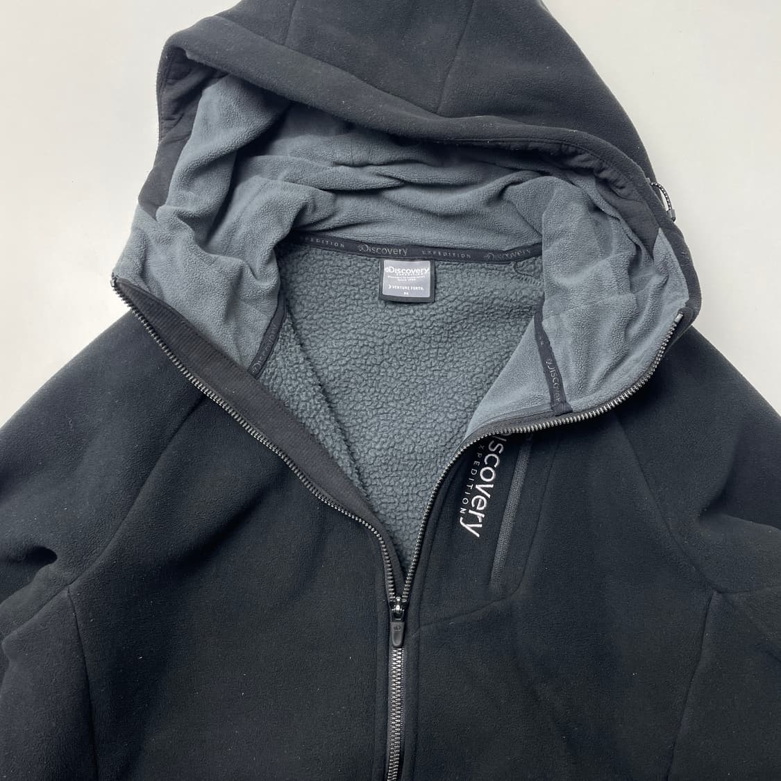 [중고] 디스커버리 익스페디션 후리스 후드 집업 블랙 상품이미지3