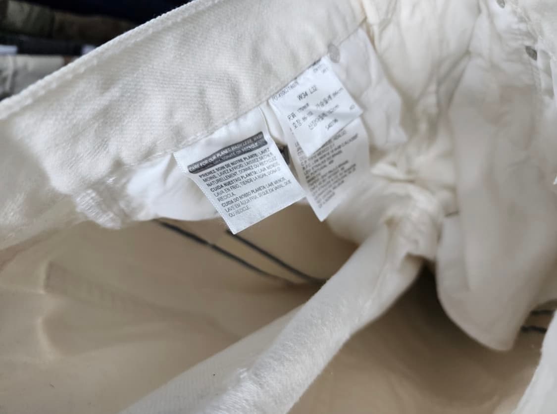 리바이스 514 화이트 데님팬츠 상품이미지4