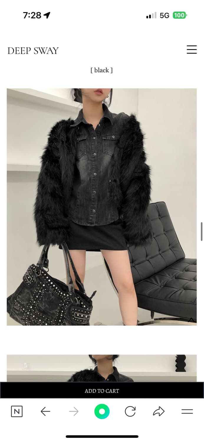 페이크퍼 1회착용(보세) 상품이미지7