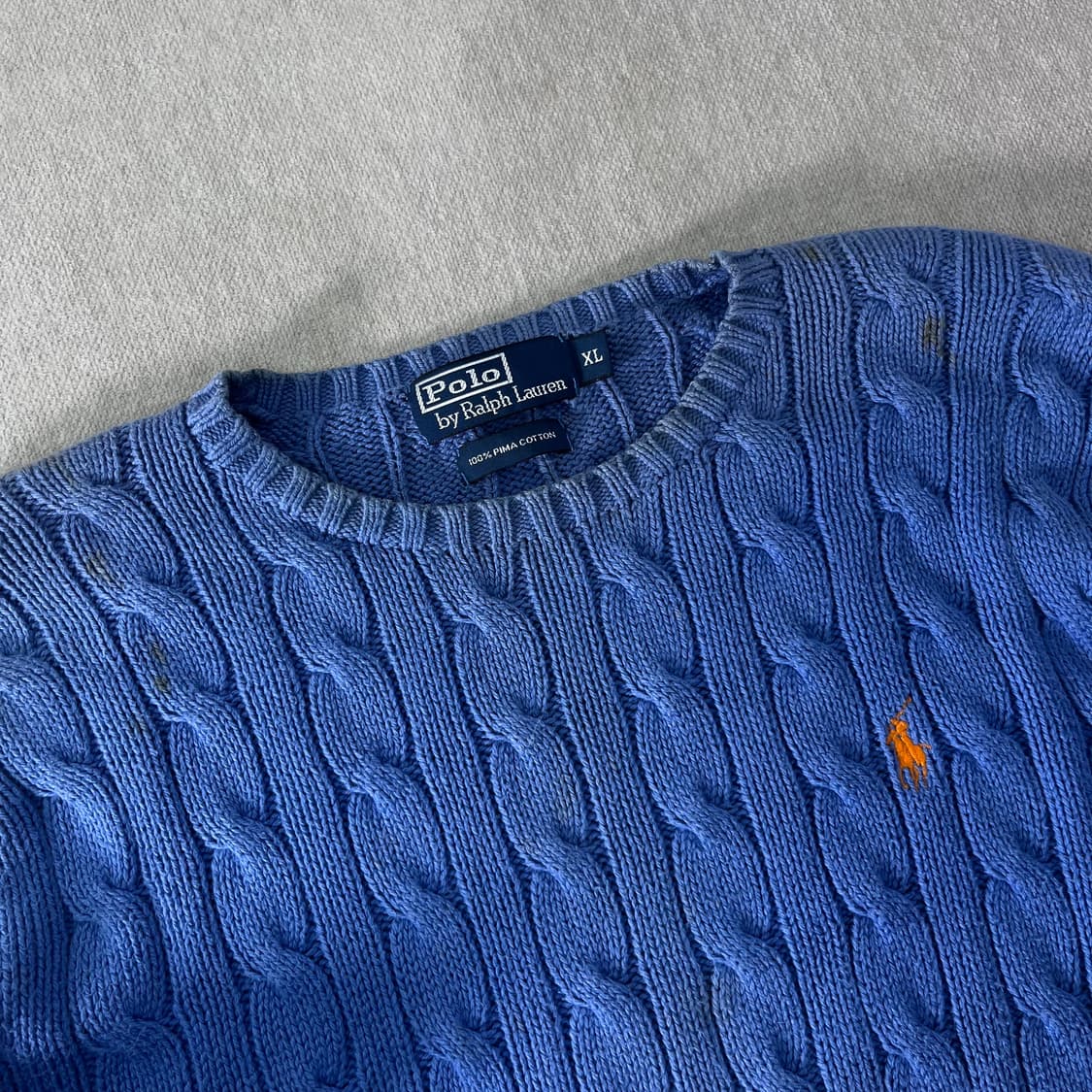 100 폴로랄프로렌 피마코튼 꽈배기 니트 상품이미지2