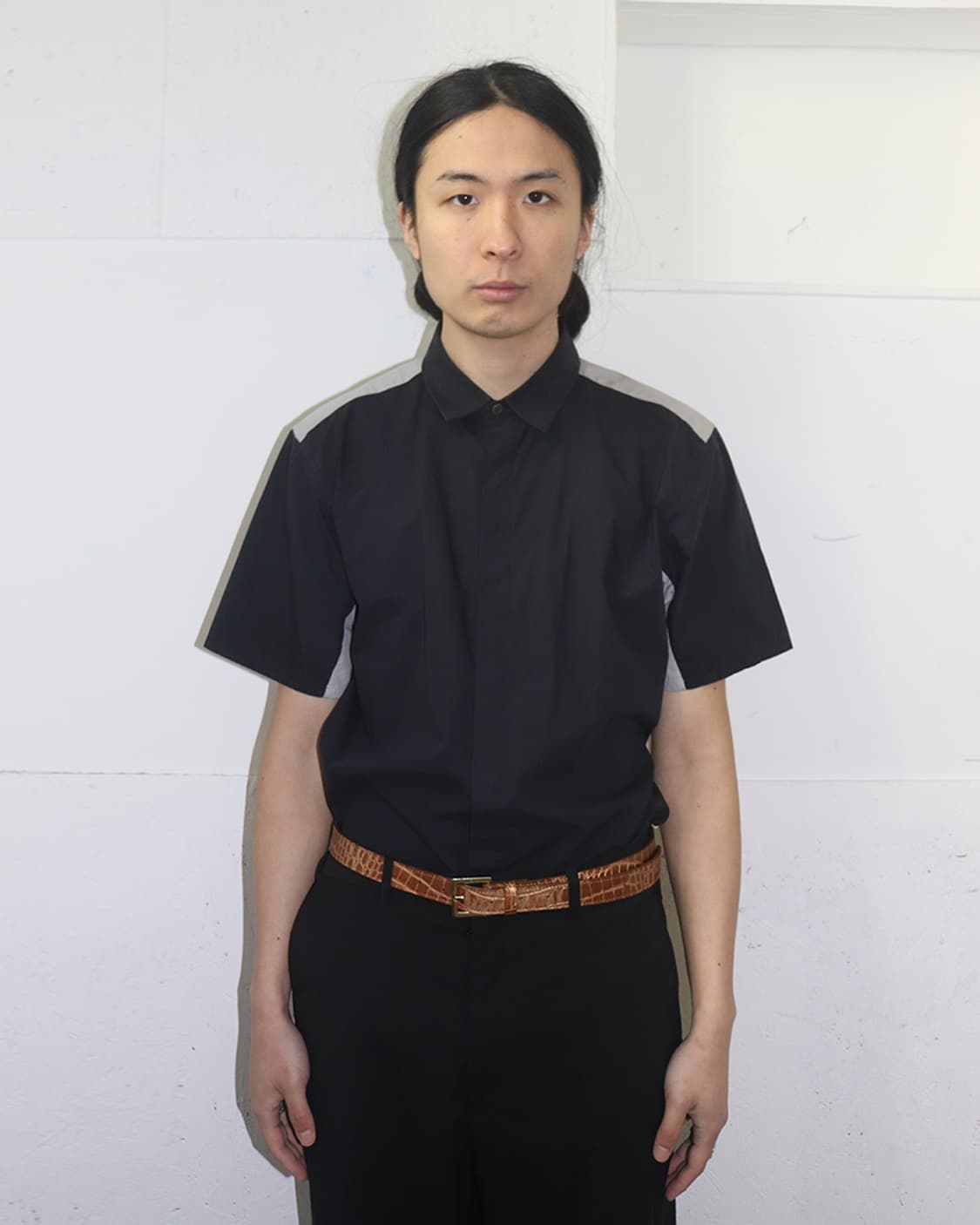 질 샌더 by 라프 시몬스 09SS 컬러블락 하프 슬리브 셔츠 상품이미지1