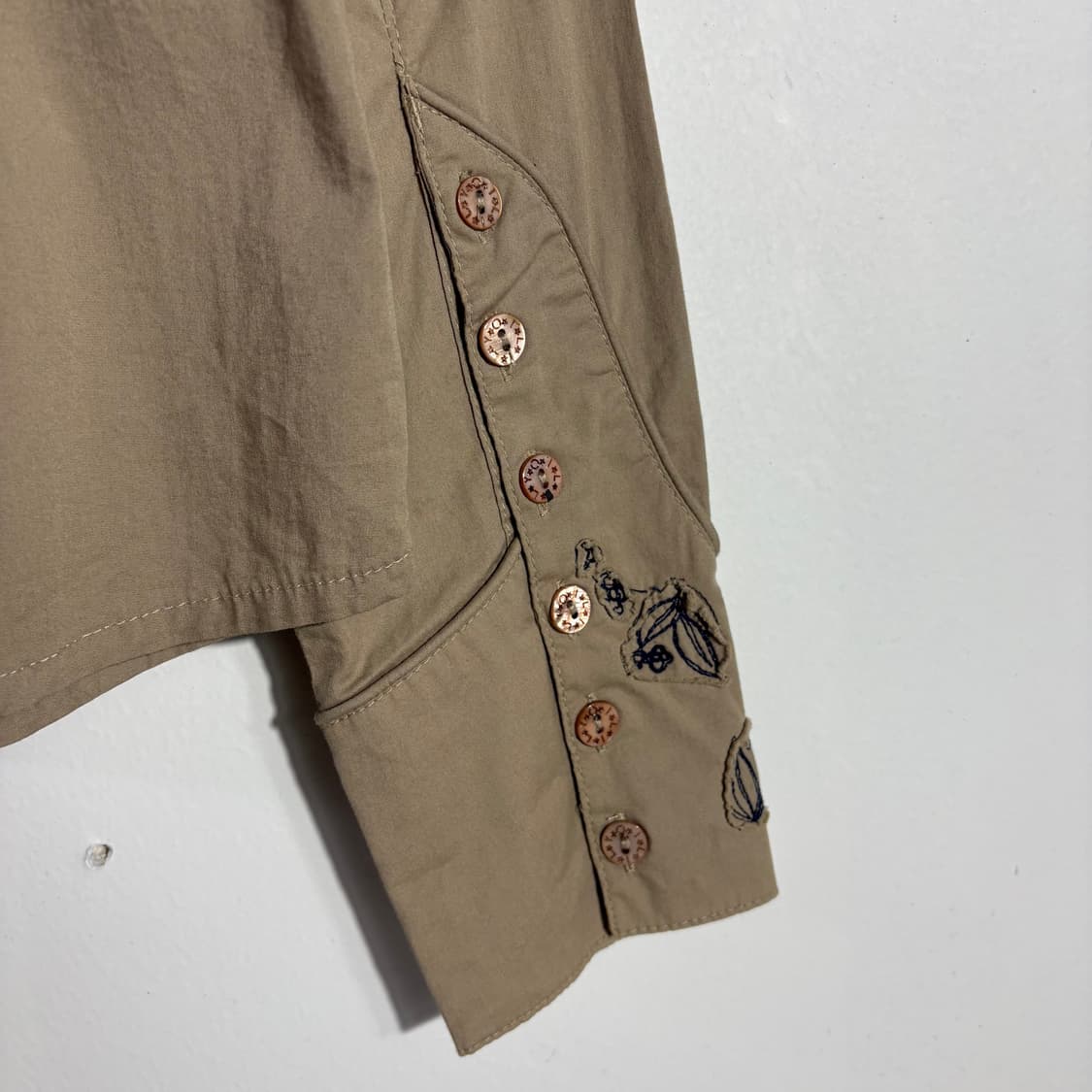 오릴리 자수 포인트 웨스턴 베이지 셔츠 (무료배송) 상품이미지7