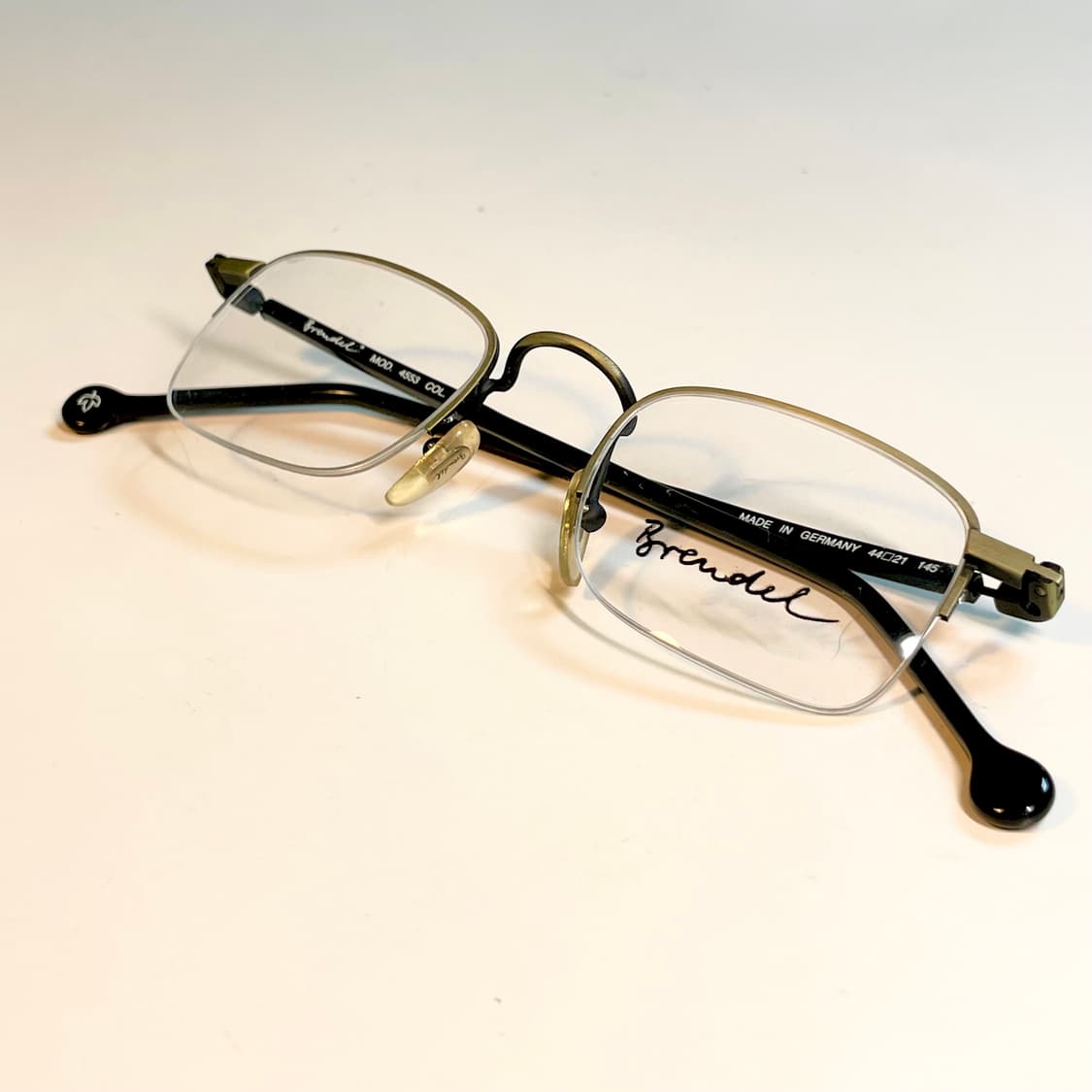 Brendel 독일의 하우스 브랜드 브랜델 사의 빈티지 반무테 안경 상품이미지2