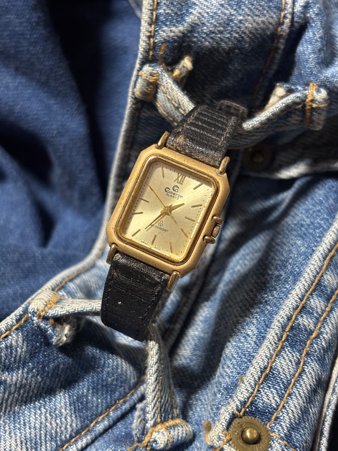 vintage cameron leather watch 상품이미지1