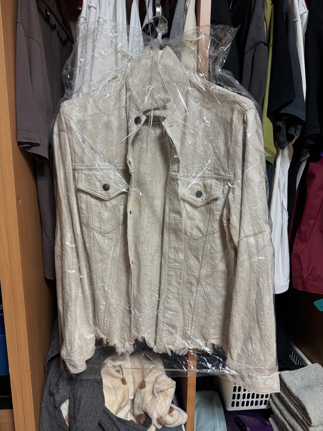 캐피탈 12oz 페더 데님 자켓 화이트 4 상품이미지2