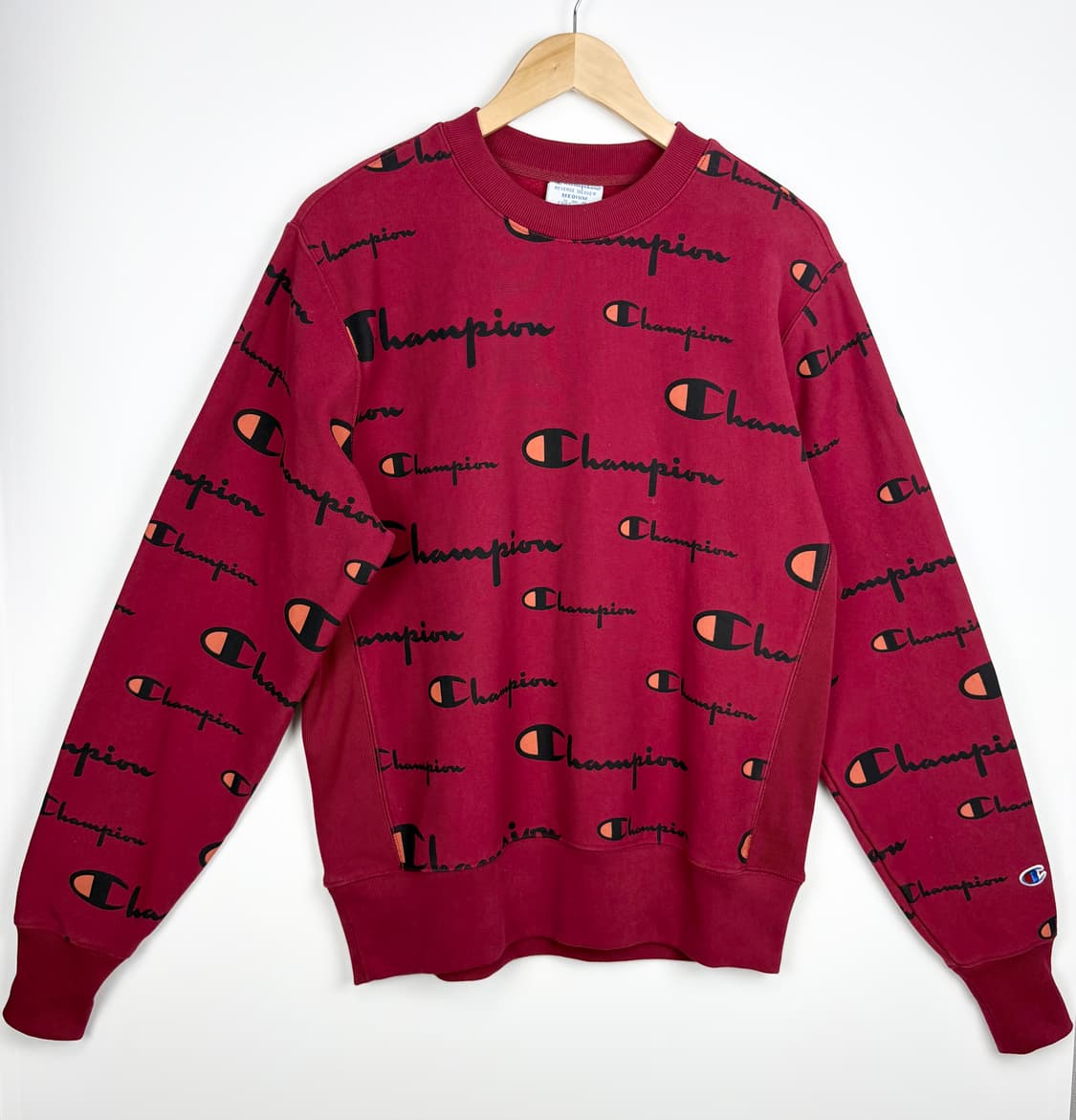 챔피온 리버스 위브 스펠링 모노그램 패턴 크루넥 스웻셔츠 상품이미지1