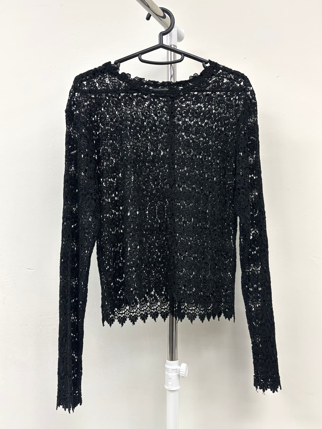 빈티지 블랙 크로셰 롱슬리브 이너 상품이미지5
