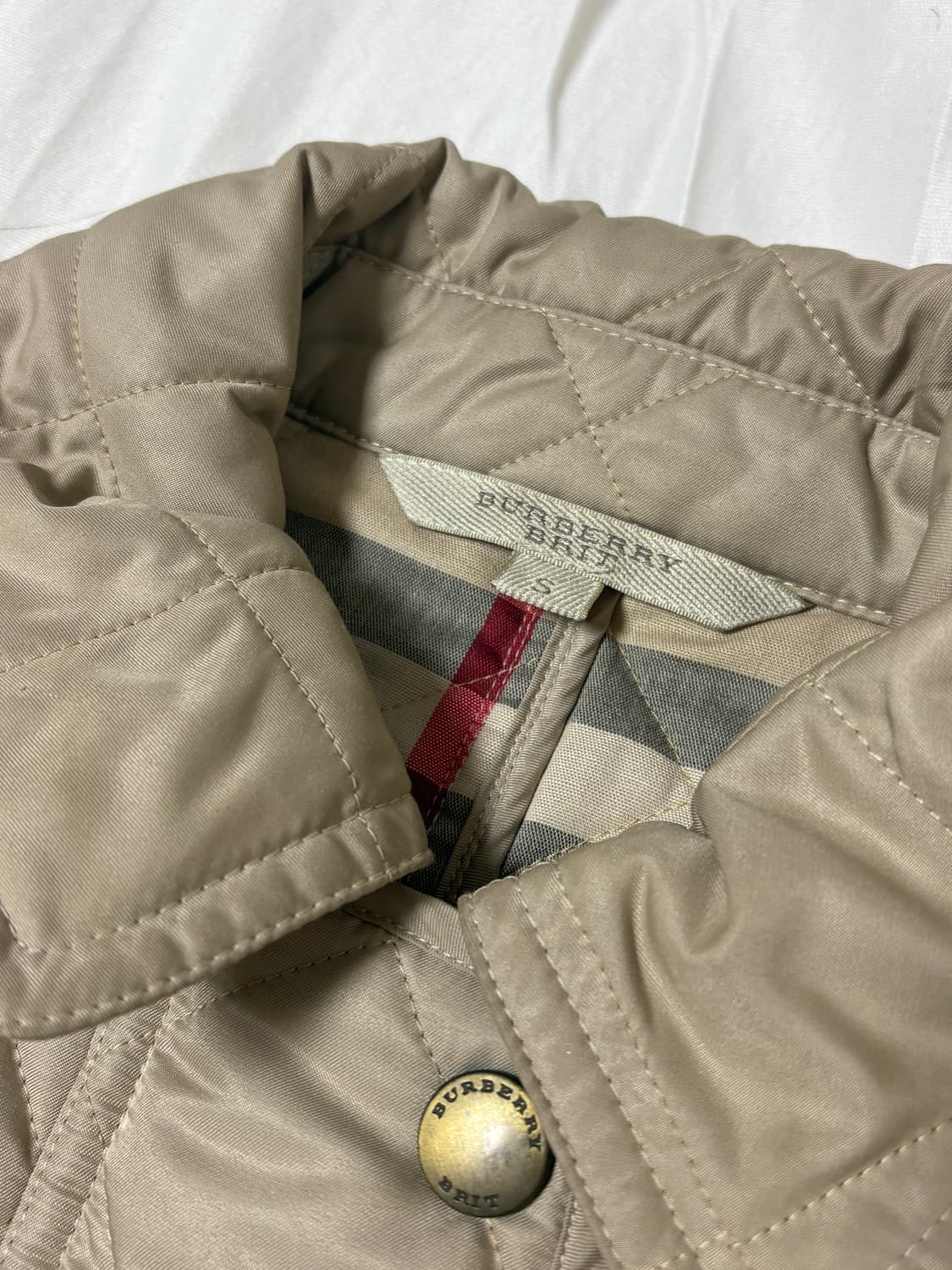Burberry Brit 벨티드 퀼팅 자켓 s 상품이미지3