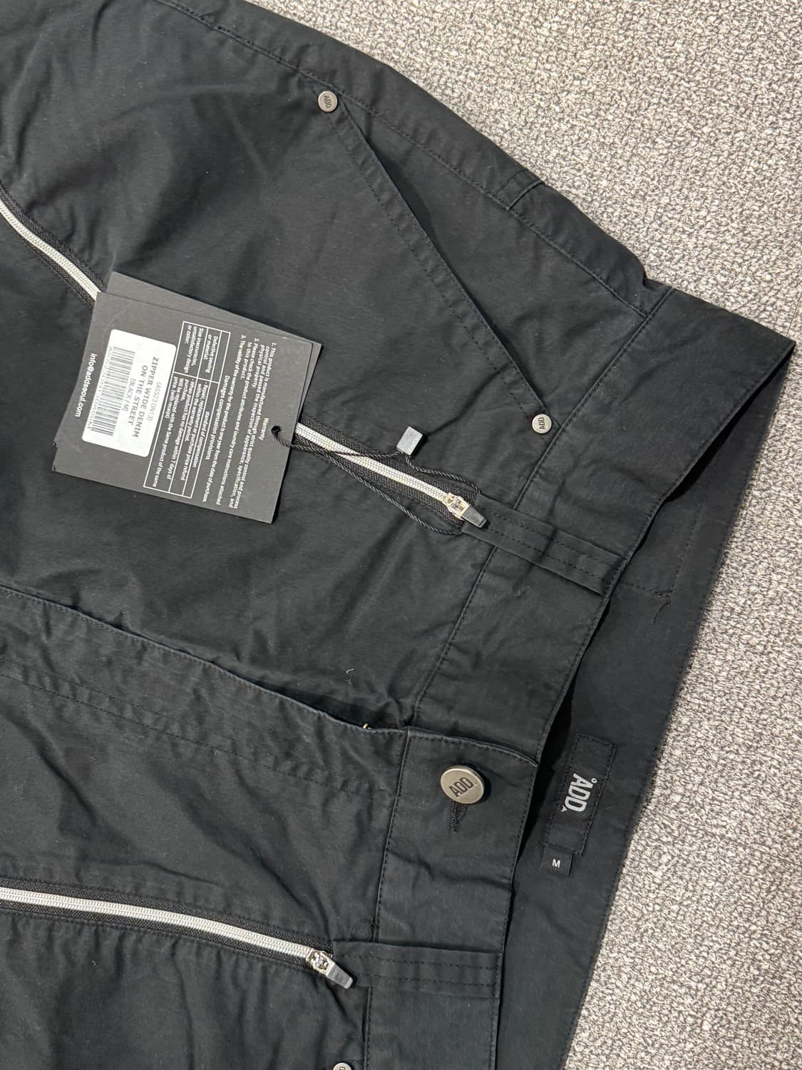 Add 지퍼 와이드 팬츠 M 상품이미지6