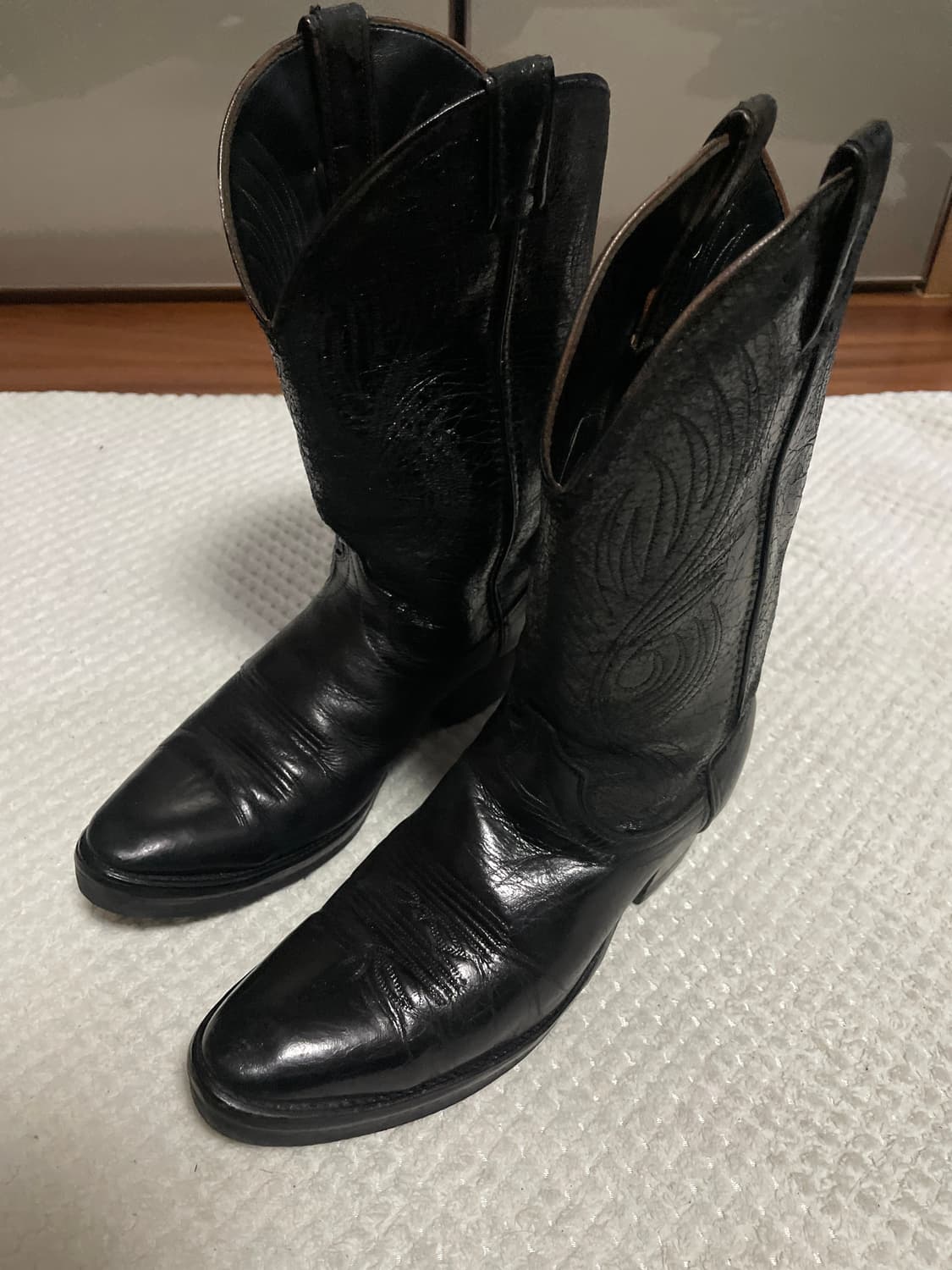 [10 1/2D] Laredo 라레도 웨스턴 카우보이 부츠 블랙 상품이미지1