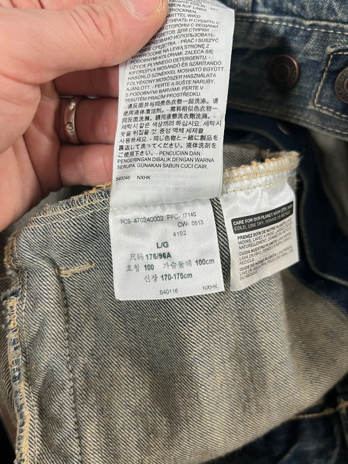 Levis 리바이스 워싱 트러커 데님 자켓 상품이미지9