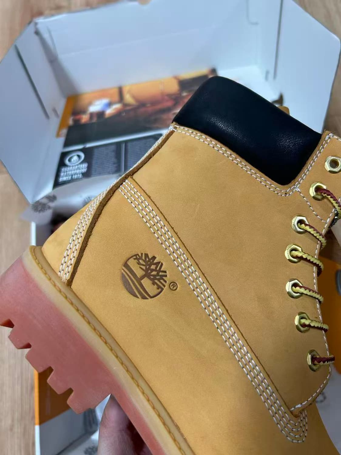 팀버랜드 프리미엄 6인치 워터프루프 부츠 위트 누벅 270mm 상품이미지2