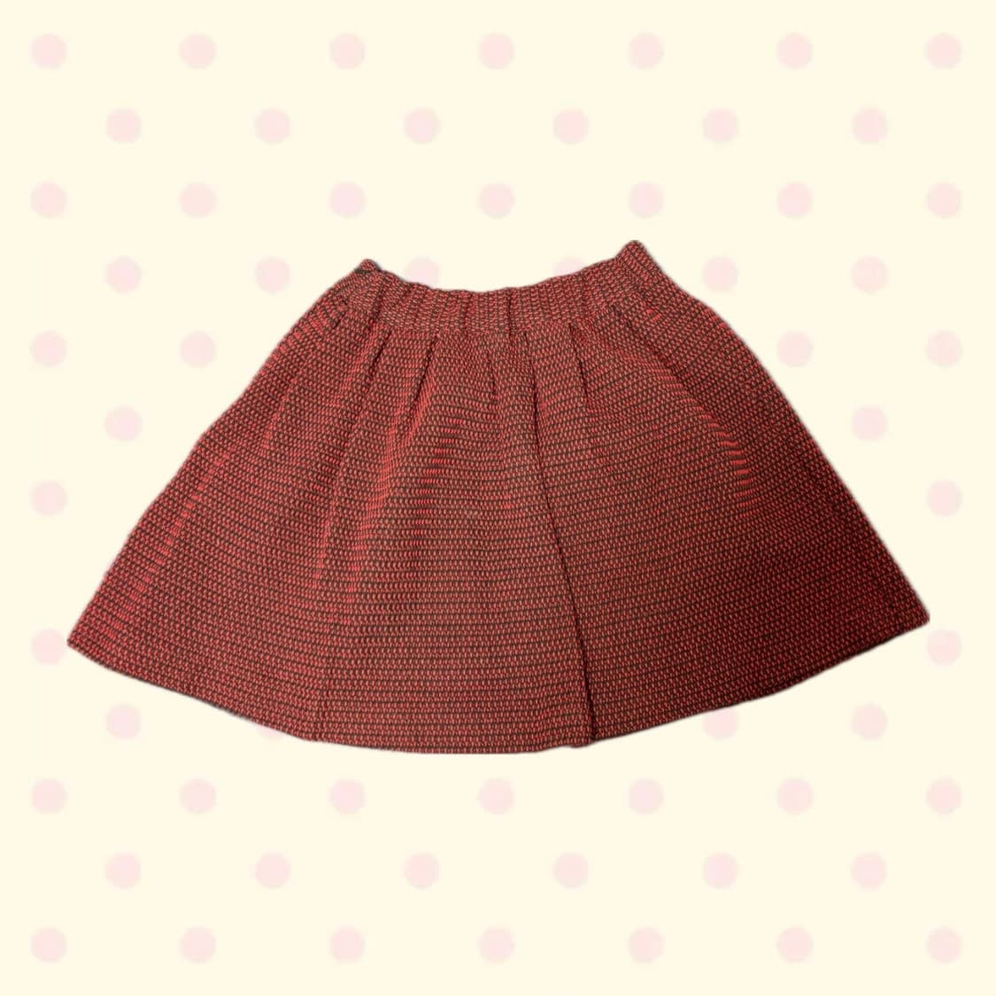 빈티지 레드 미니 스커트 상품이미지2
