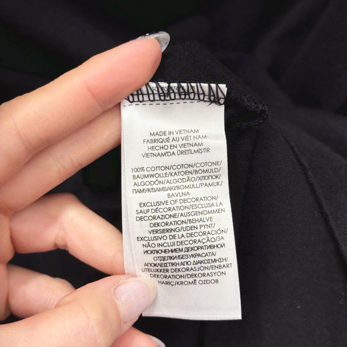 폴로 랄프로렌 클래식 반팔 티셔츠 포니 자수 로고 디테일 블랙 상품이미지8