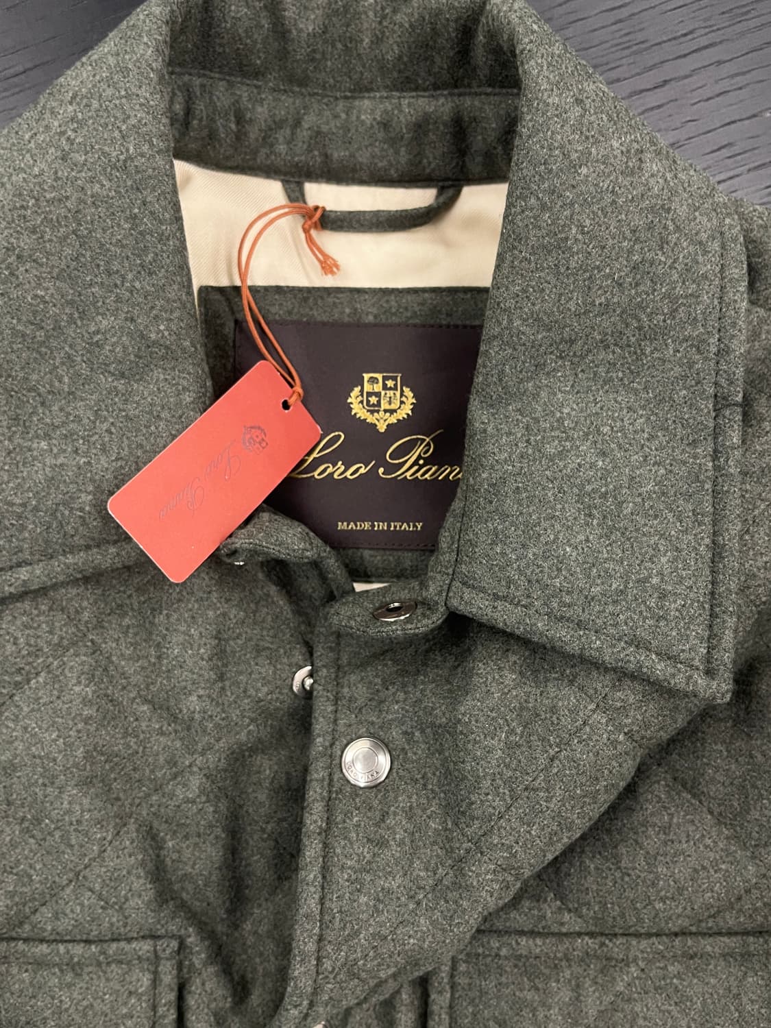 로로피아나 오버셔츠 패딩자켓 s(100-105)(새상품) 상품이미지3