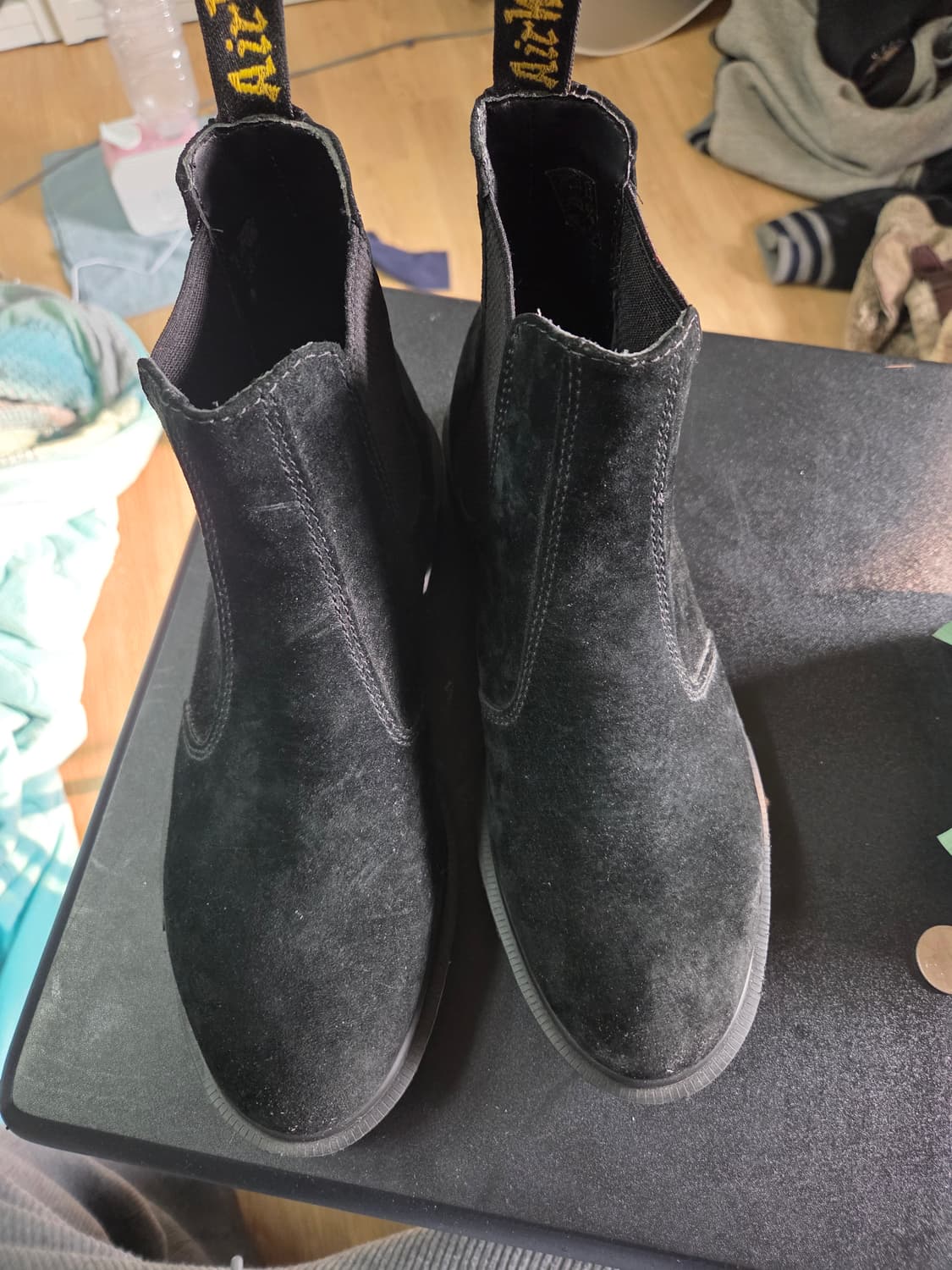 닥터마틴 블랙 스웨이드 첼시 부츠 260~265 상품이미지1