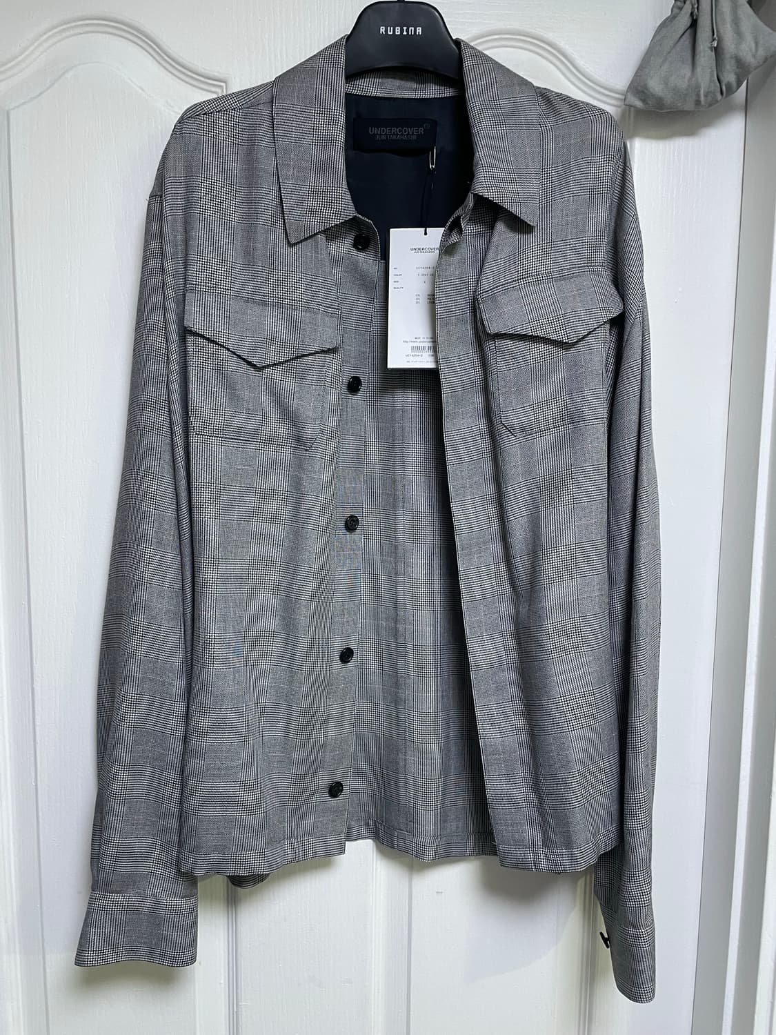 [4] 언더커버 체크 셔츠자켓 상품이미지1