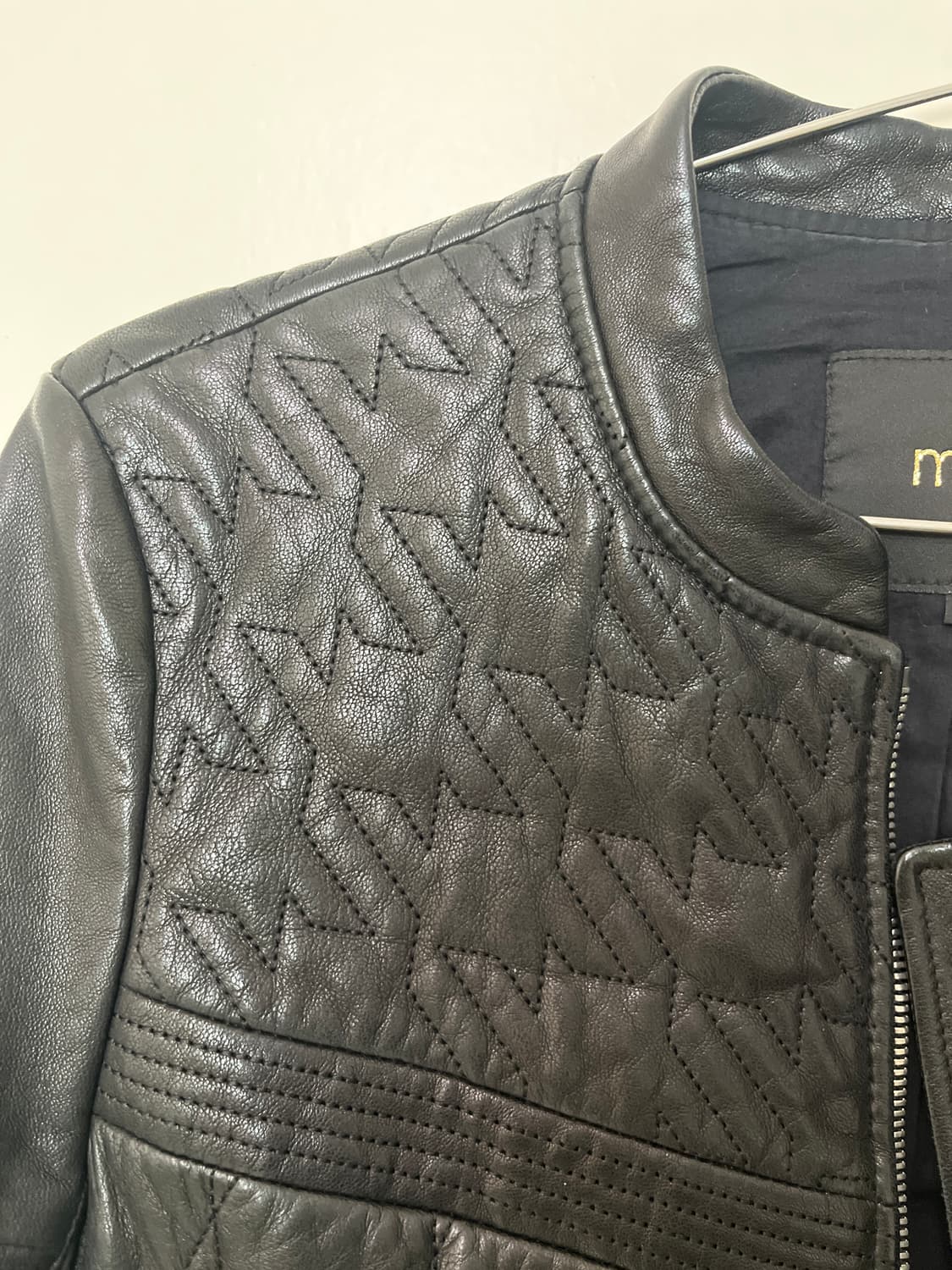 Maje quilted leather jacket 상품이미지4