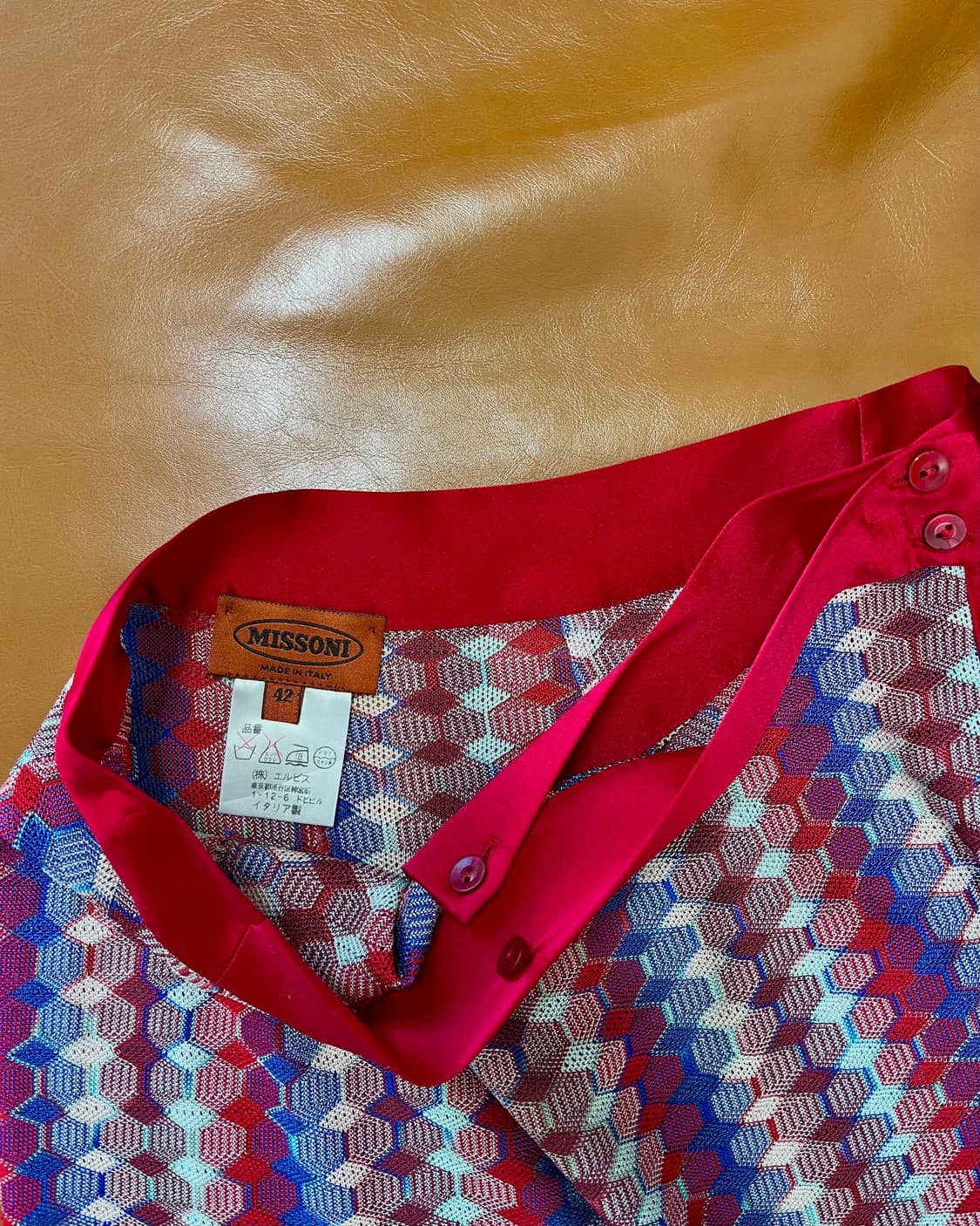 1990s MISSONI Weaving Pattern Wrap Skirt 상품이미지5