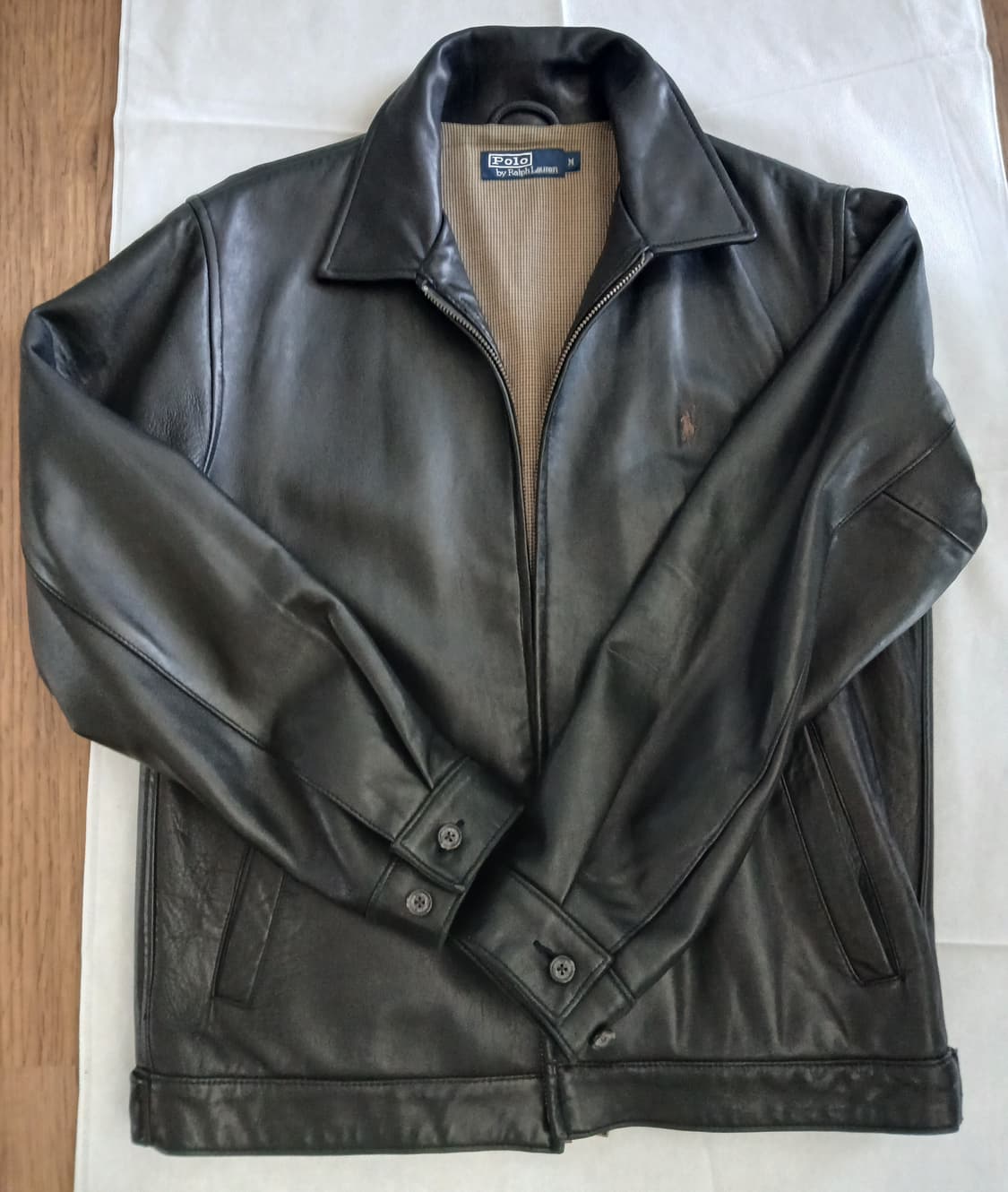 폴로 맥스웰 램스킨레더자켓 블랙M 상품이미지1