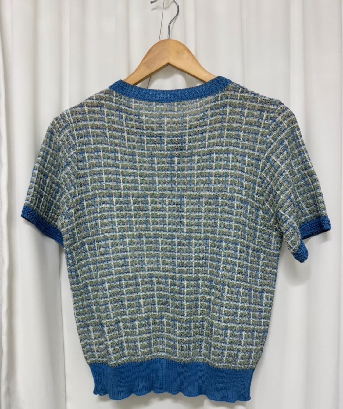 SI 씨 트위드 반팔 가디건 상품이미지4