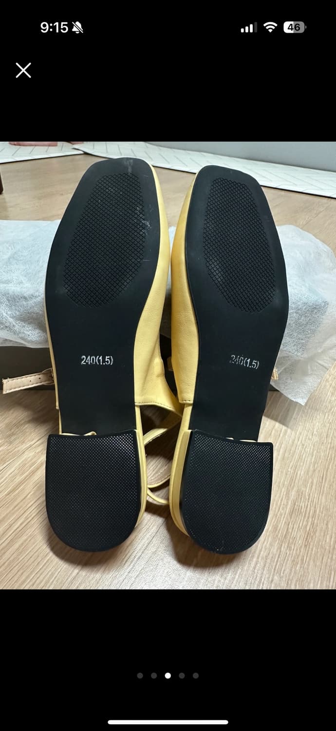 [새상품] 스퀘어밴딩플랫슈즈 상품이미지3