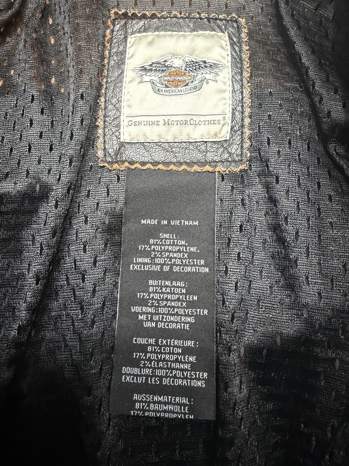 🏍️ 할리데이비슨 정품 가죽 라이더 자켓 (M) 상품이미지3