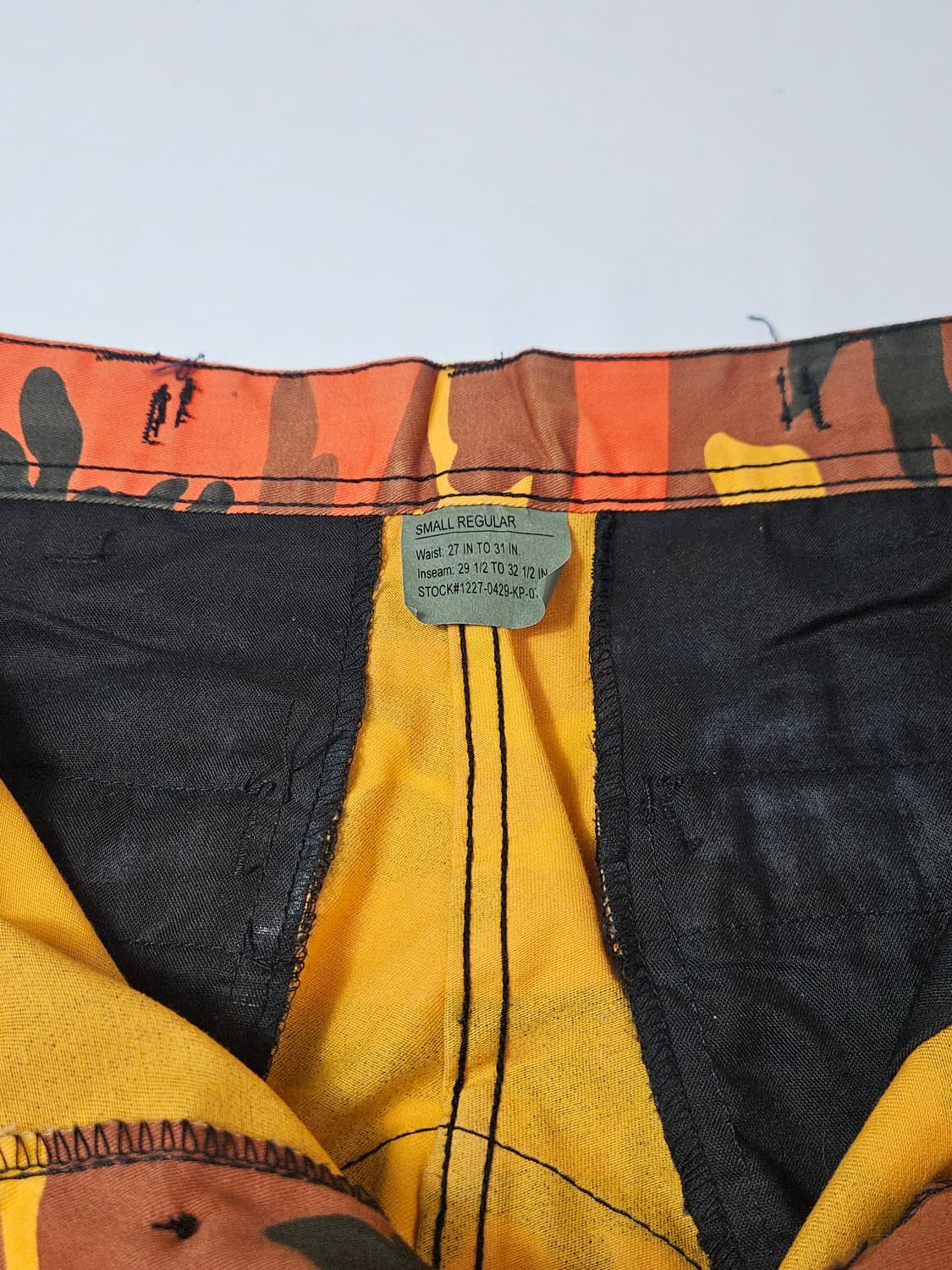 로스코 오렌지 카모 밀리터리 미군 고어텍스 카고팬츠 S 상품이미지3