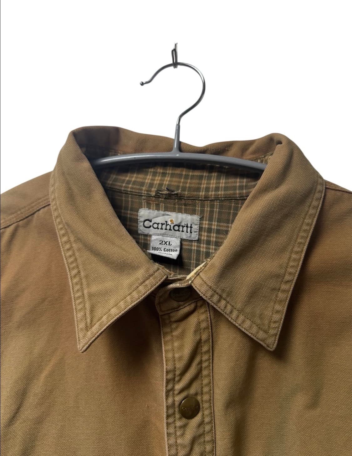 칼하트 캔버스 플란넬 라이너 워크 셔츠 자켓  2XL 상품이미지3