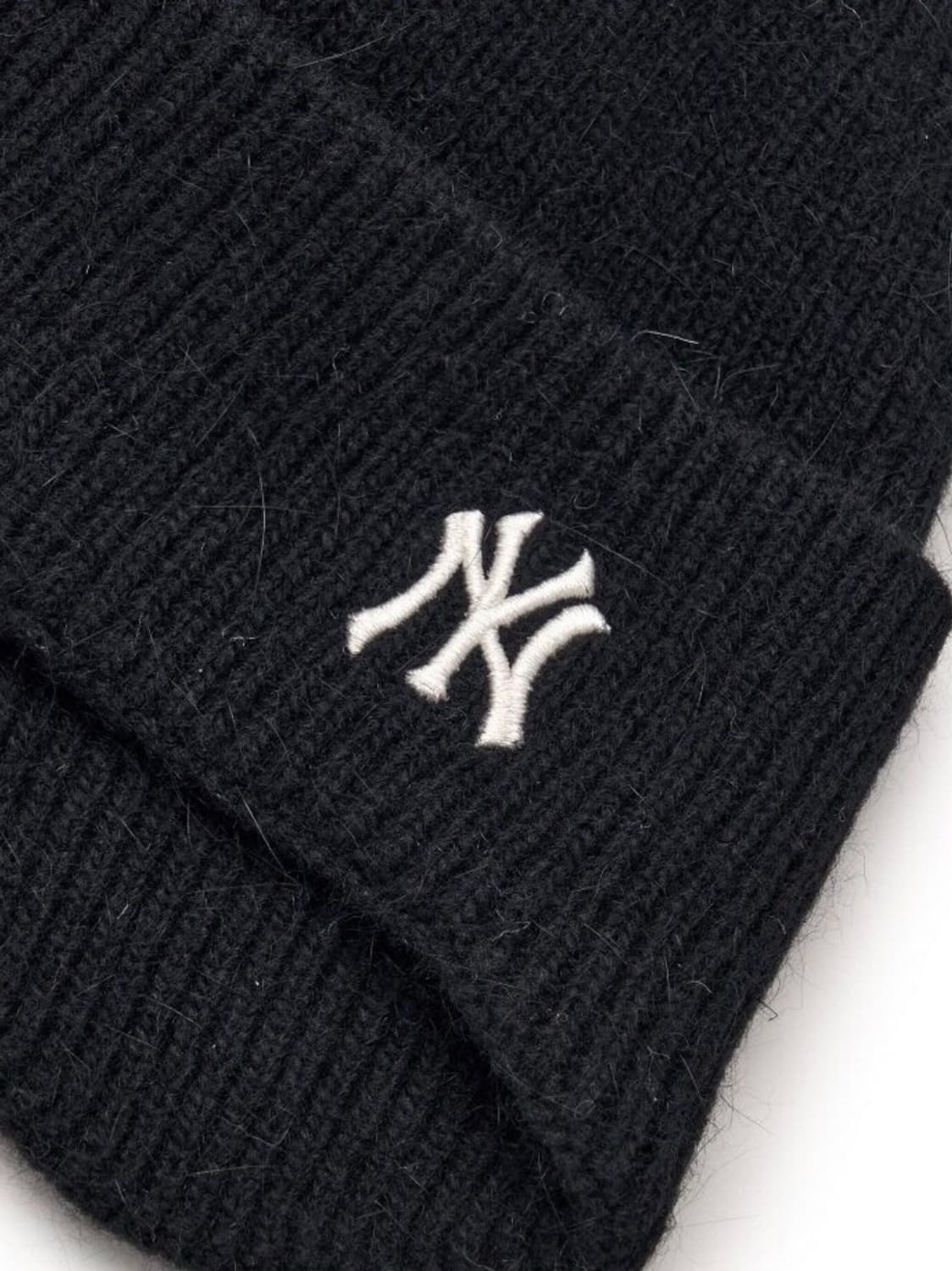 MLB 베이직 앙고라 라이크 이어플랩 미드 비니 뉴욕양키스 상품이미지3