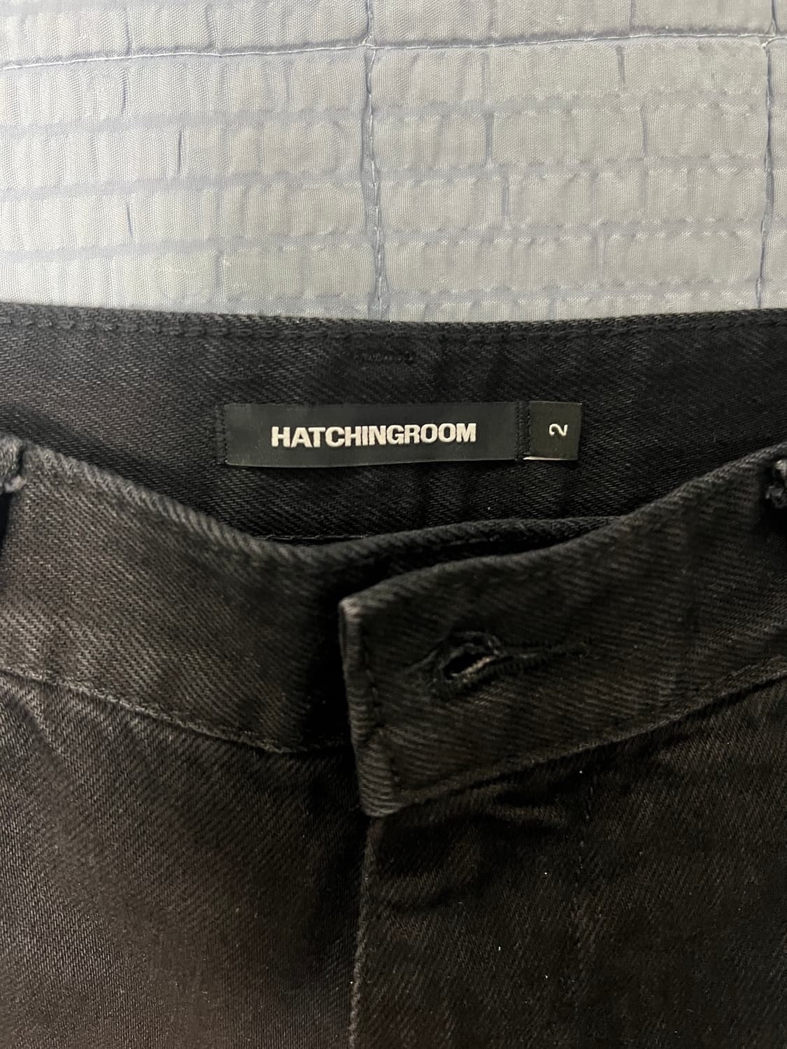 해칭룸 와이드 커브진 블랙 상품이미지2