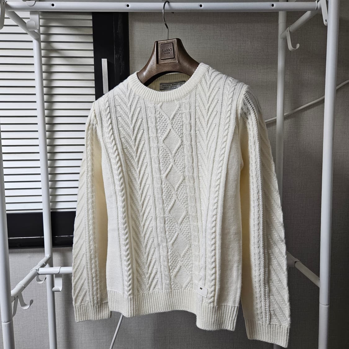 90 ) 장미쉘바스키아 케이블 니트 상품이미지2