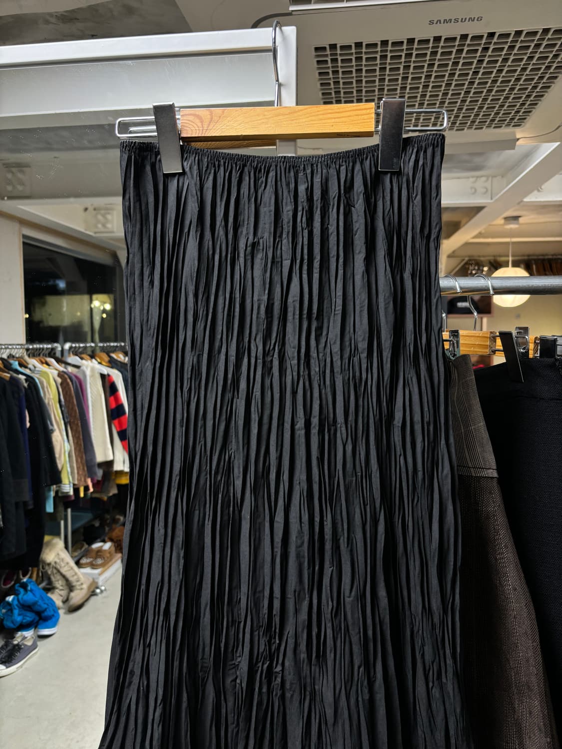 Nero 플리츠 롱스커트 상품이미지3