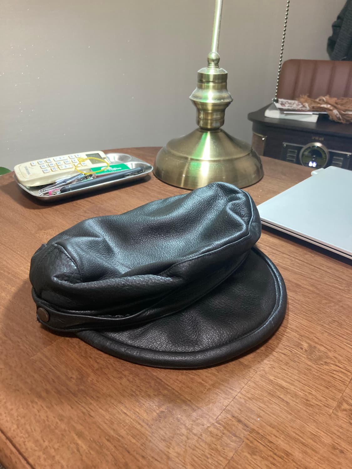 Scala 빈티지 가죽 캡 상품이미지3