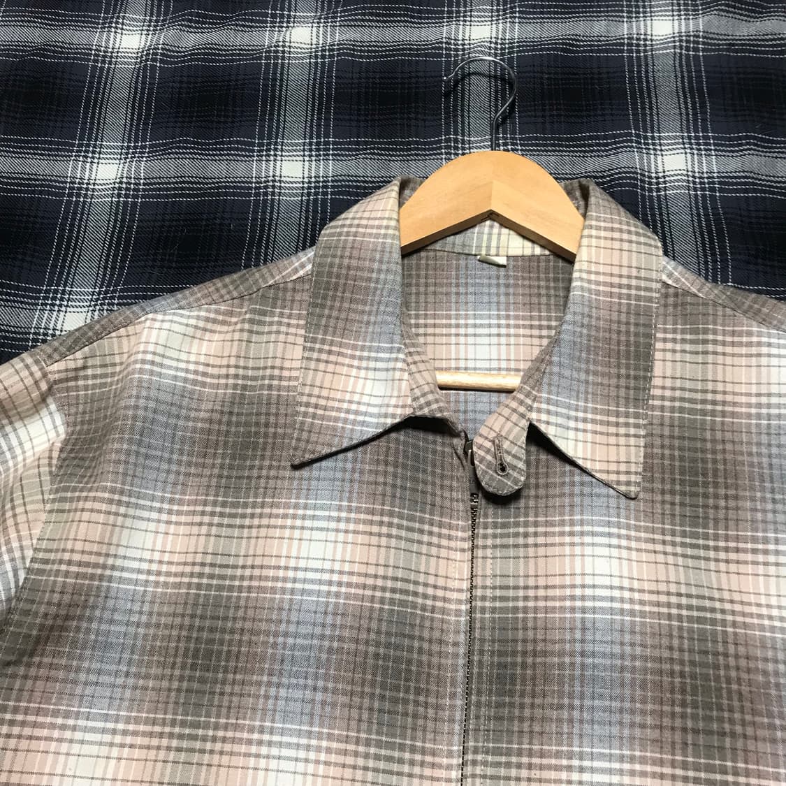 재팬 00s 체크 헤링본 워크자켓 오라리 바이브 상품이미지2