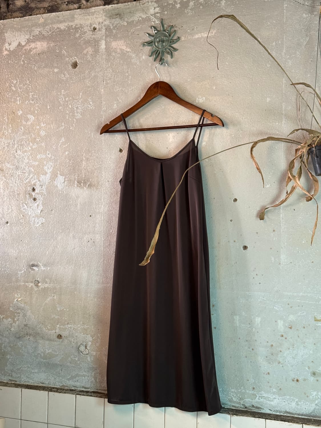 44-55 ) Japanese Vintage Satin Dress 상품이미지1