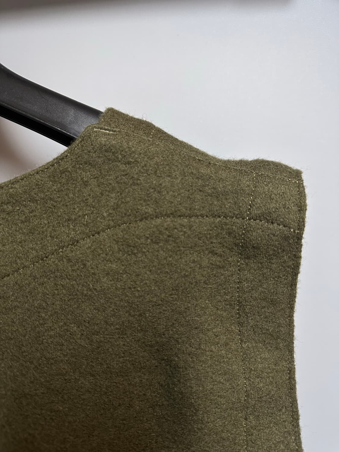 마일럿 maillot 멜튼 울 u넥 베스트 상품이미지4