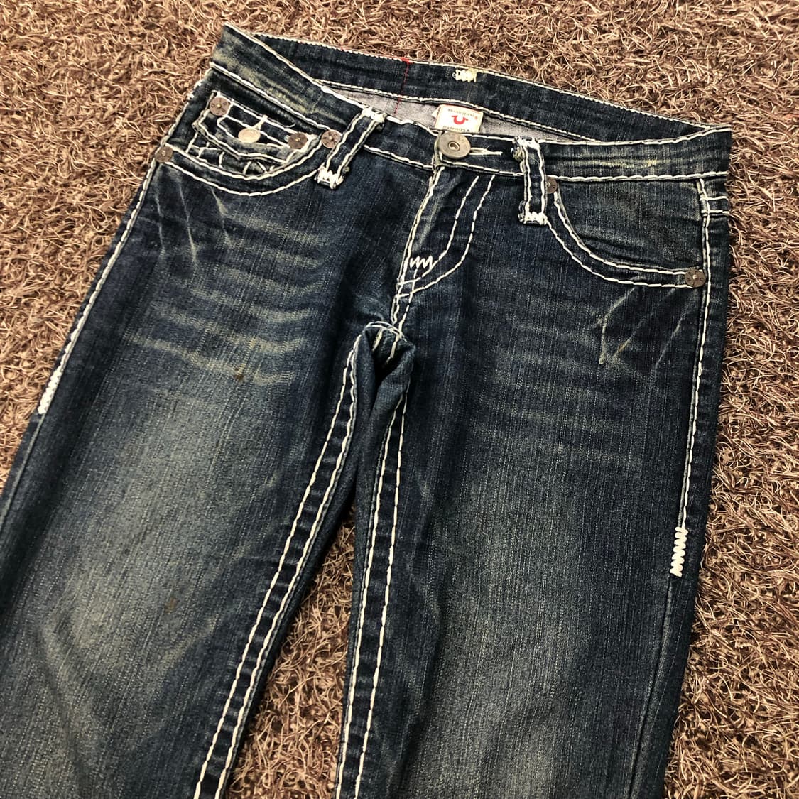 트루릴리전 조이 슈퍼티 플레어 부츠컷 워싱 데님 팬츠 상품이미지3