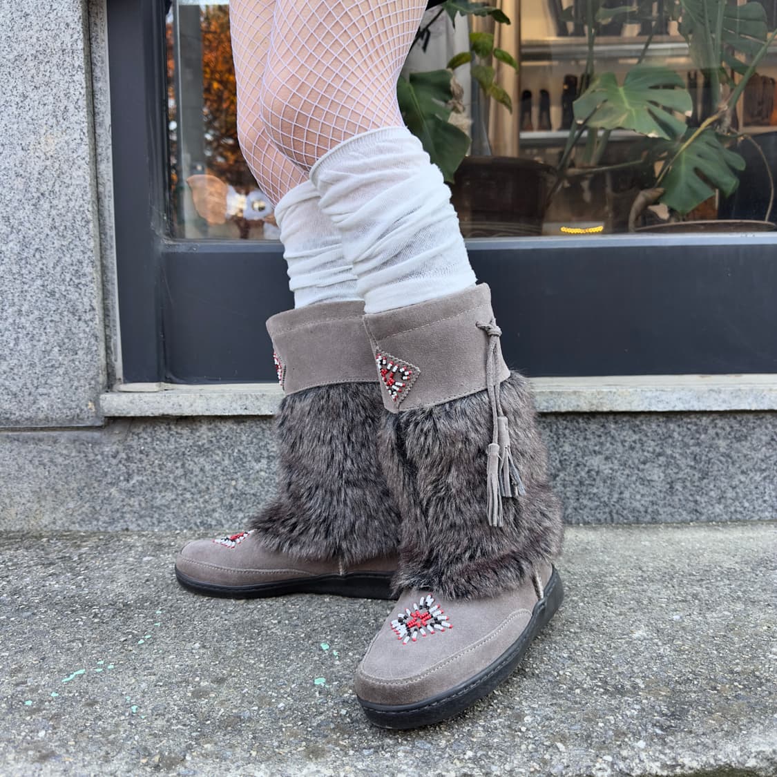 00s 스웨이드 미네통카 모카신 부츠 풀박스 상품이미지7