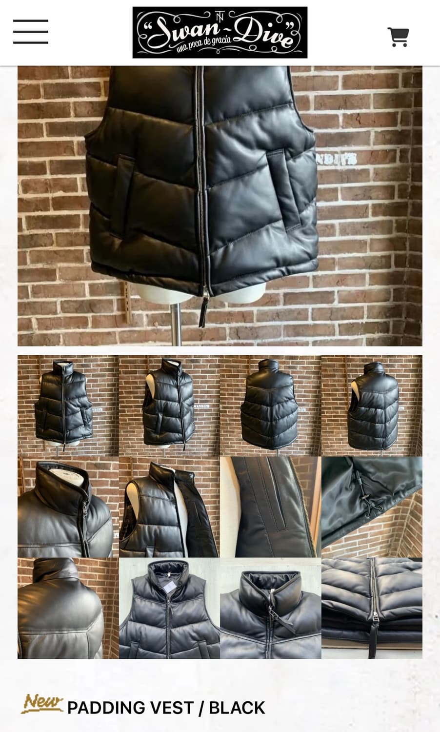 PADDING VEST / BLACK 상품이미지1