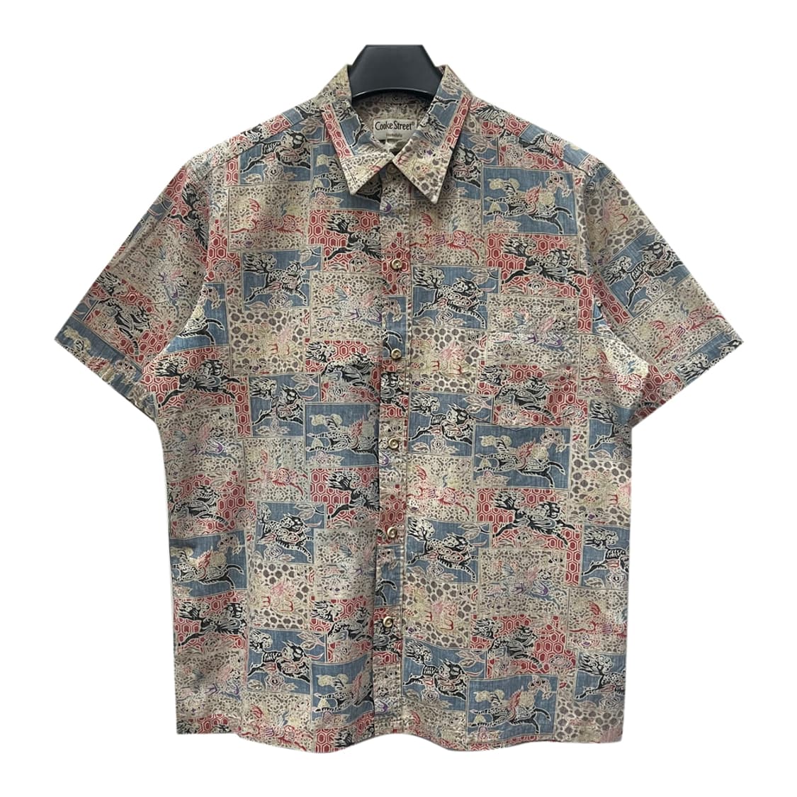 90s USA Cooke Street 하와이안 반팔 셔츠 L 상품이미지1