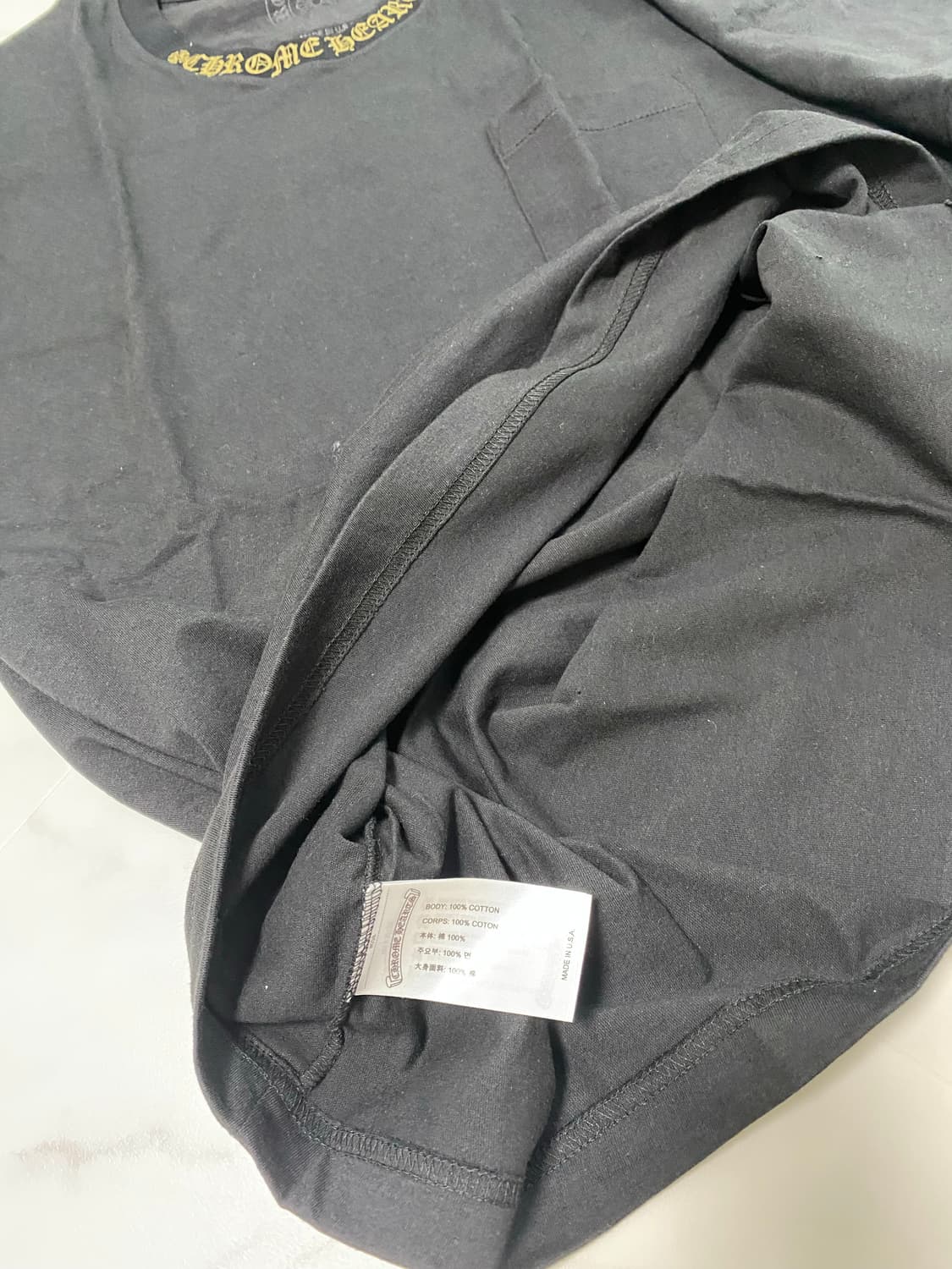 (새상품/신상품) 크롬하츠 넥로고 롱슬리브 상품이미지3