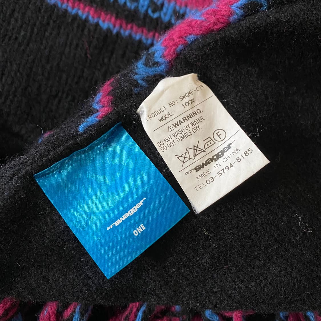90s 스와거 swagger 울 숄 스카프 상품이미지5
